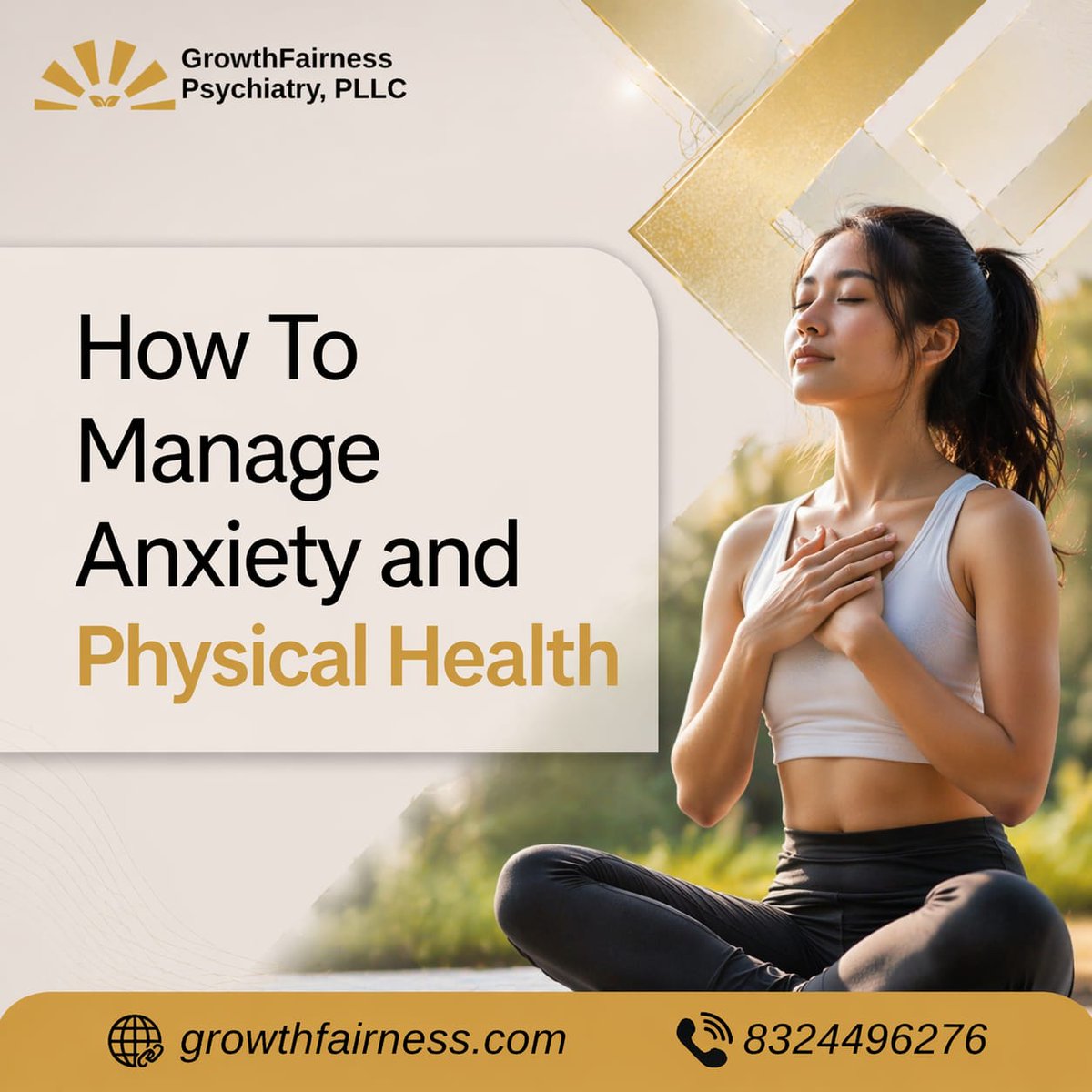 growthfairness's tweet image. Managing anxiety and maintaining physical health are closely connected, and taking small consistent steps can make a meaningful difference.  #MentalHealth #PhysicalHealth #Wellbeing #SelfCare #HealthyLiving #Mindfulness #StressRelief #BalancedLife #MentalWellness