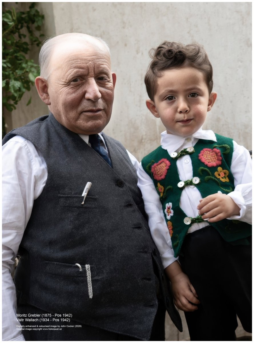 joecocker15's tweet photo. On this day in 1934, a Czech Jewish boy was born. On the 22 May 1942 he was deported to Theresienstadt with his parents and grandparents and on the 25 May 1942 to the Lublin Ghetto with his parents. They all perished in the Shoah. His name was Valtr Wallach https://t.co/eUQWj3Bpxj