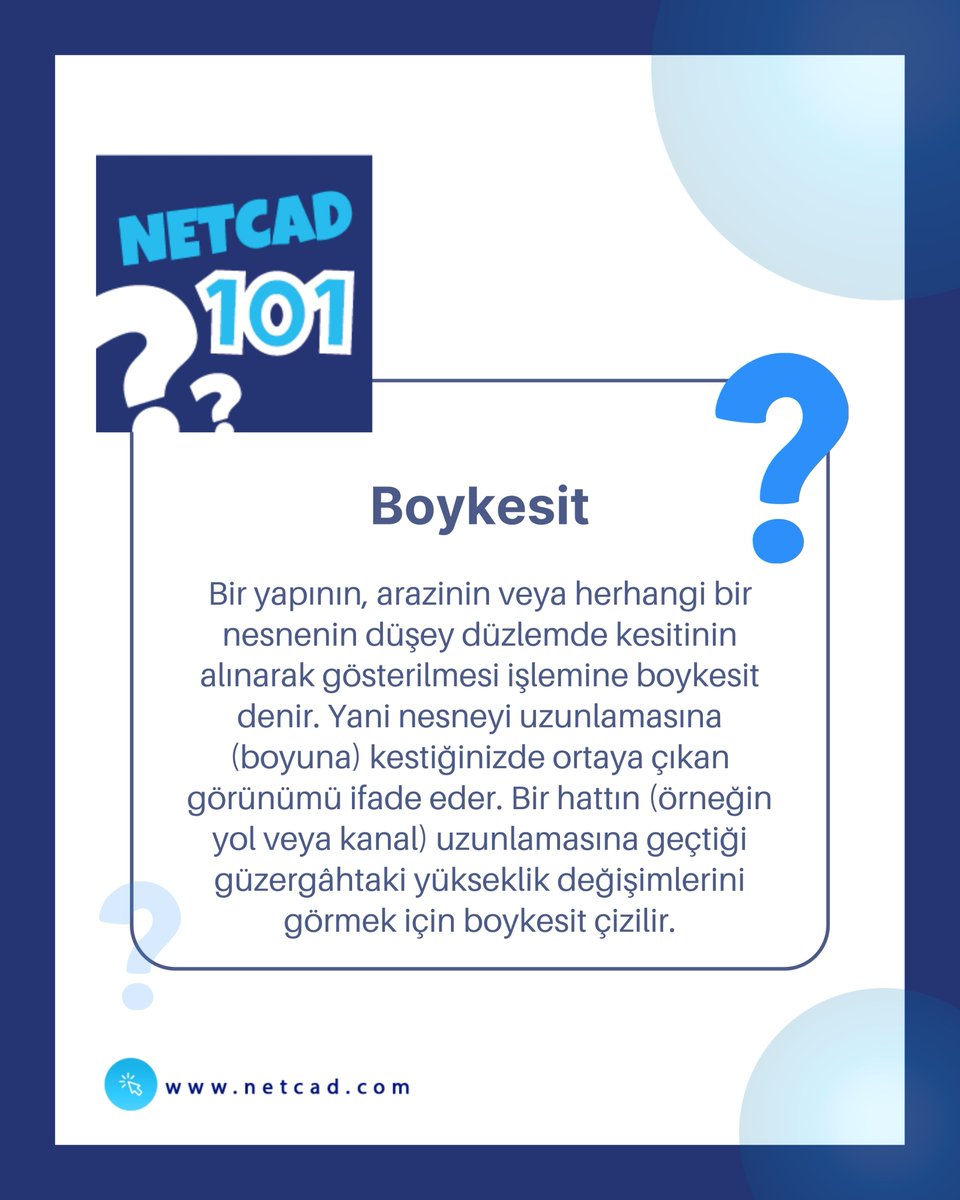 NetcadKampus's tweet photo. #Netcad101 | #NeNedir❔Serisi: Konumuz: Boykesit 

#Netcad #TürkiyeninCBSAkademisi https://t.co/rzutJ4Npx2