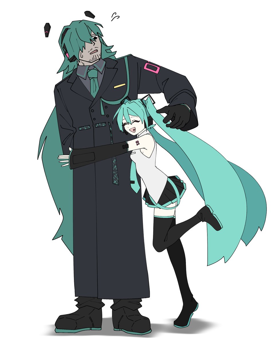 MetaDog_illust's tweet photo. ミクおじとミクちゃん身長差バリバリにあってほしい https://t.co/f2TMVm1EcN