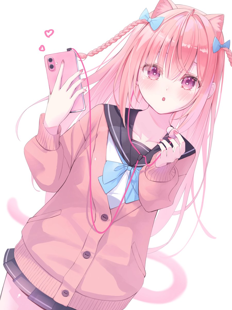 Reele_'s tweet photo. 「一緒に聞く？」
学生時代の夢みたいなシチュエーションにしてみました♪
みんなはどんな曲聞いてみたいですか？またさくたんの歌枠が聞きたいです～
＃さくなあーと https://t.co/zA7TgFZhTf