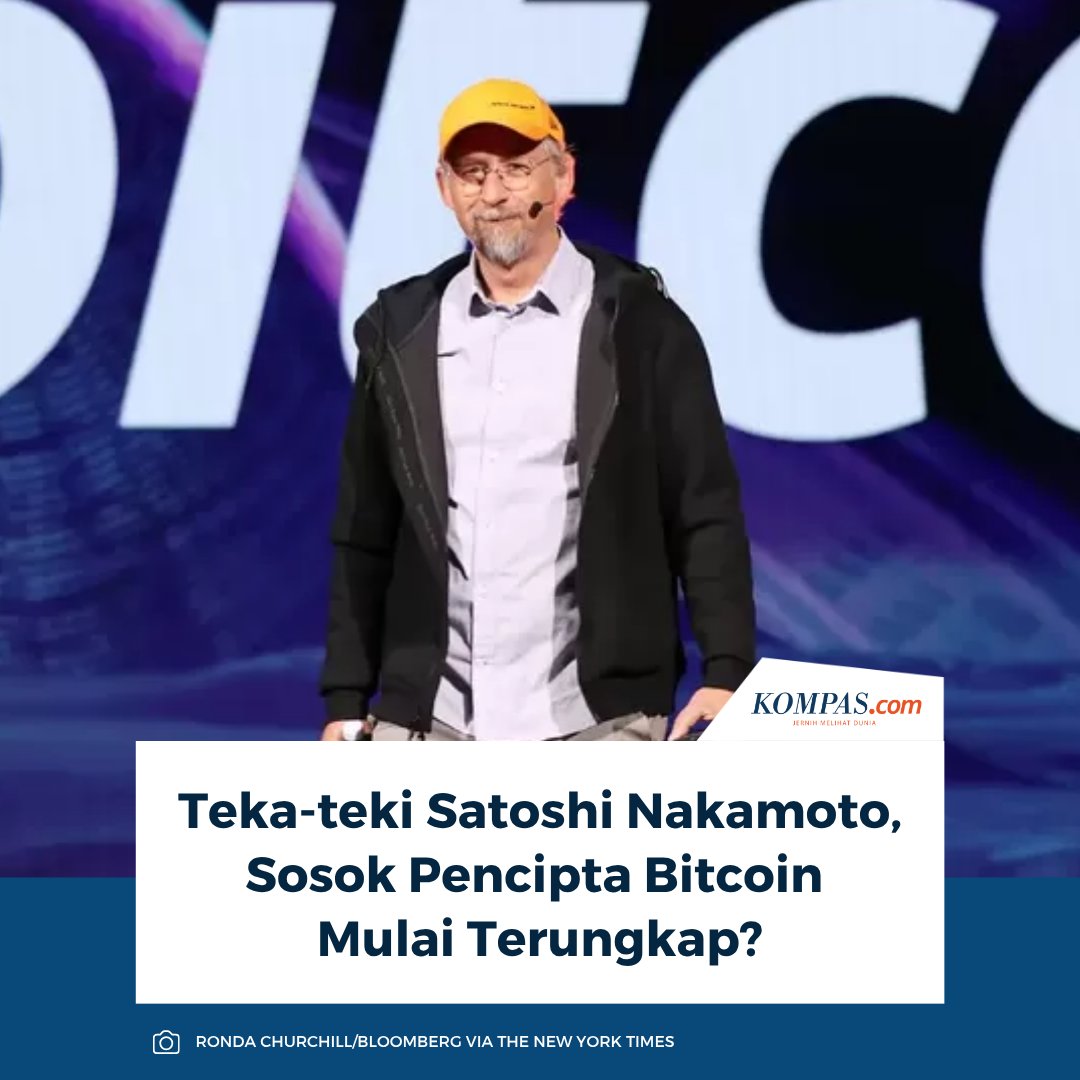 KompasTekno's tweet photo. Laporan The New York Times menyebut Adam Back sebagai sosok di balik Satoshi Nakamoto, nama samaran pembuat mata uang kripto, tetapi ia telah berulang kali membantah klaim tersebut.
👉🏻Baca selengkapnya https://t.co/GA4QFwjuFE
~AM #Kripto #SatoshiNakamoto #AdamBack https://t.co/uHXv5z7QJK