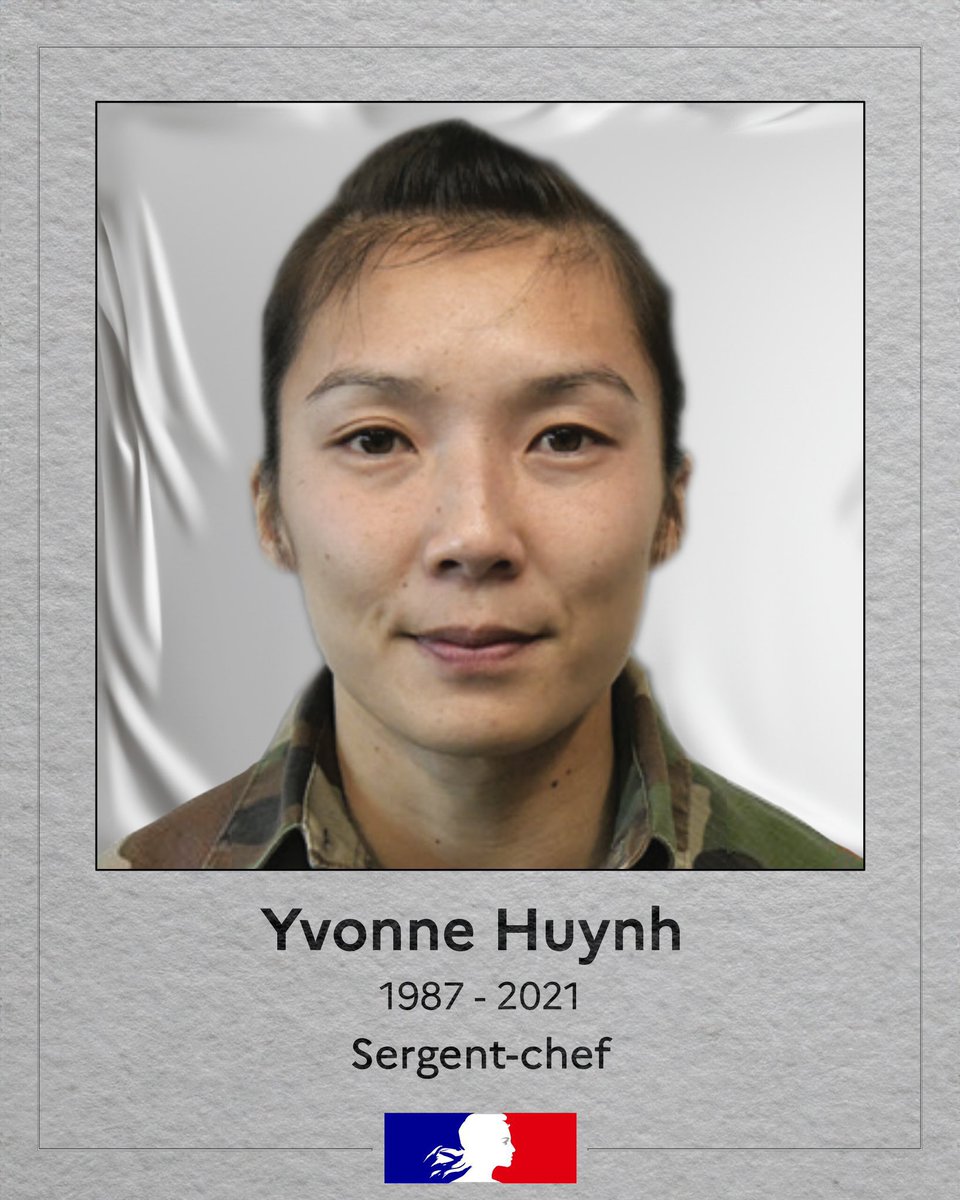 Yvonne Huynh, la première femme militaire française tuée au combat dans le cadre de l'opération Barkhane, et dans une action de combat, en opex.

Décorée de la médaille de la Défense nationale échelon or en 2018, de la médaille de la protection militaire du territoire, de la