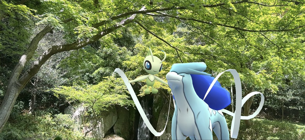sakikunishiro's tweet image. 木々の香り良き🌿🌳💚🩵
#ポケモンGO #GOsnapshot #NianticAR #GOsnapshotCelebration