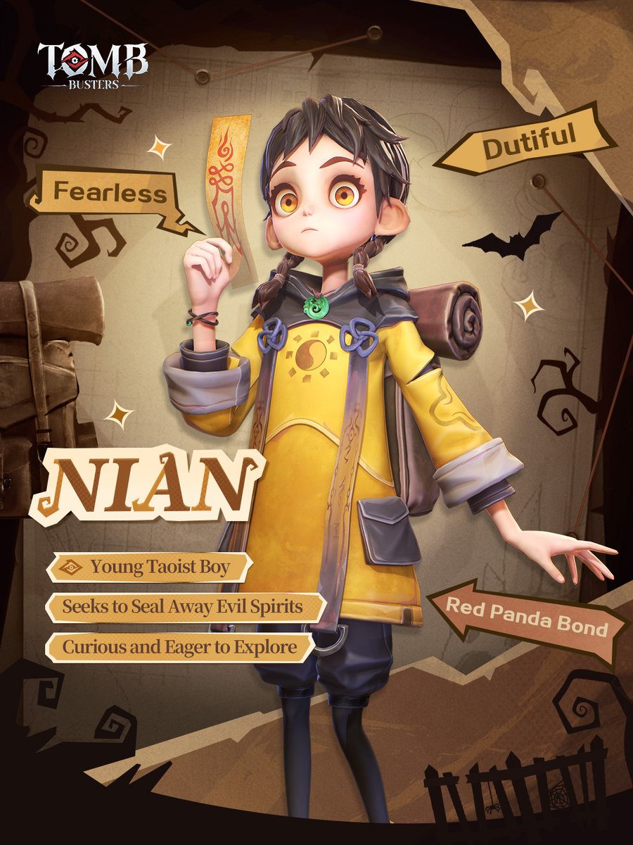 Employee Info: Nian | Tomb Busters

<Tomb Busters> will officially launch on May 27, 2026! Gather your friends and embark on a chilling yet thrilling adventure!
#tombbusters #supernatural