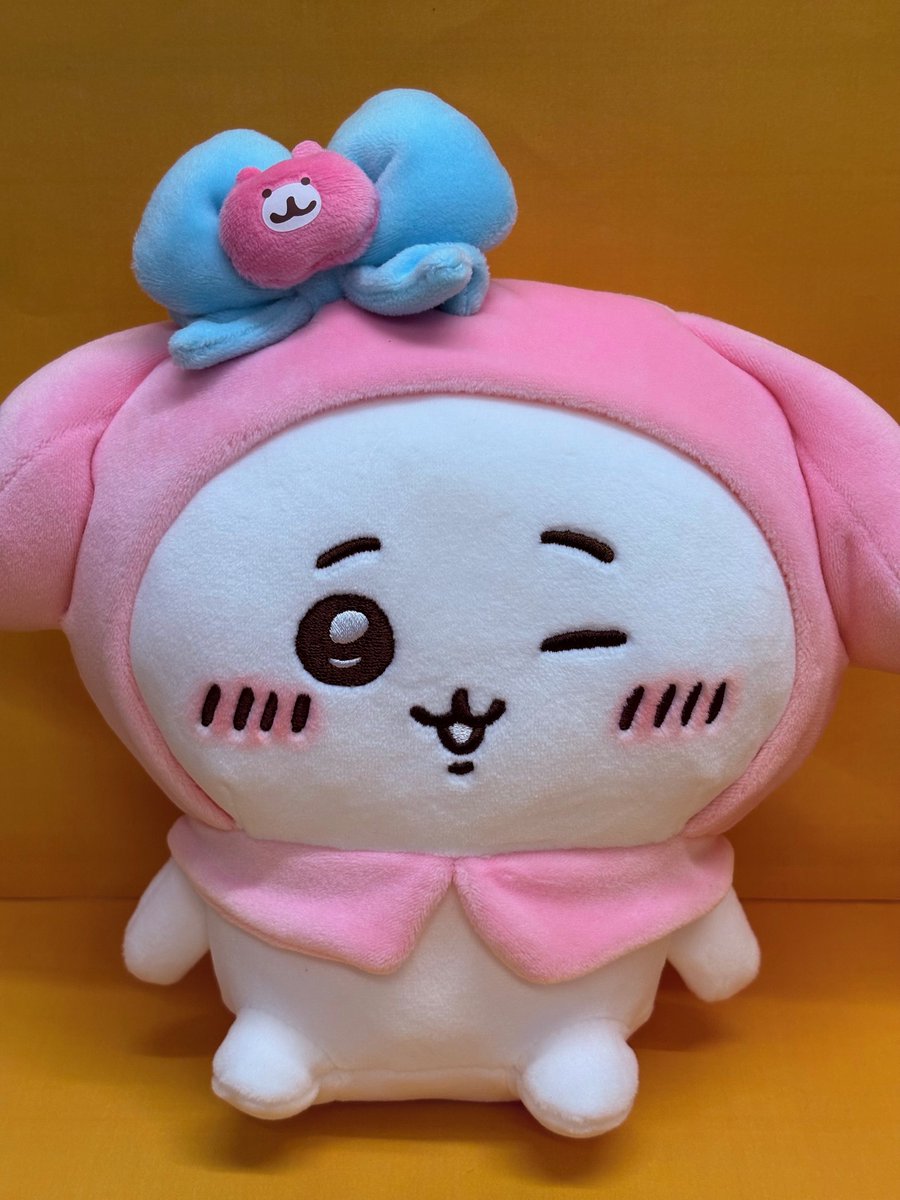 ちいかわ×サンリオキャラクターズ　ぬいぐるみ　ハチワレ　マイメロディー　レア ちいかわらんどTOKYO_Station 🎀商品再入荷のお知らせ🎀 ちいかわ