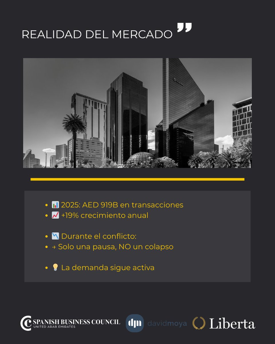 spanishbc's tweet photo. El mercado inmobiliario en EAU sigue consolidándose como una de las opciones más atractivas para inversores 📈

En nuestro último webinar, analizamos claves, tendencias y oportunidades para tomar decisiones informadas con #LibertaGroup y #DavidMoyaRealEstate

#RealEstateUAE https://t.co/gwglMIuKaC
