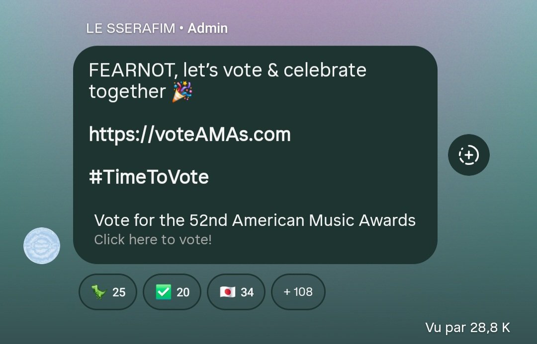 BlueFlameRises's tweet photo. #TimeToVote Don't forget to vote for @le_sserafim on https://t.co/BNNXMk7G4w BEST FEMALE K-POP ARTIST category (×30 per day).

And ALSO on IG !! (https://t.co/4JyTBoQ836…) by commenting with #femalekpoplesserafim (×30 per day).

#LE_SSERAFIM #르세라핌 #FEARNOT #피어나 https://t.co/olAbmQOUBW