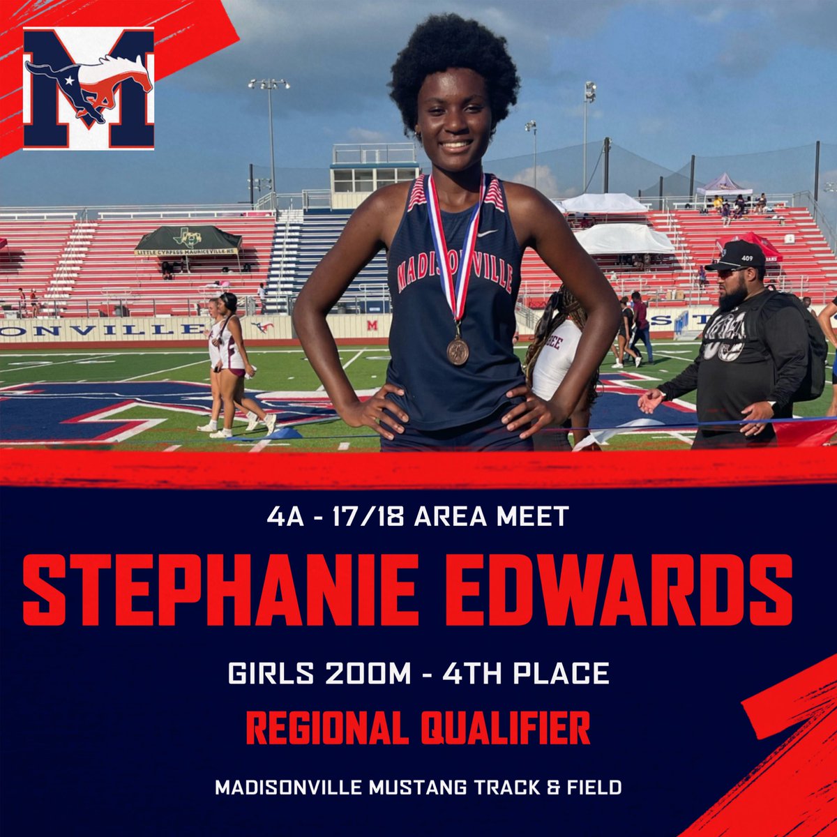 Mmustangstrack's tweet photo. 🚨REGIONAL QUALIFIER🚨
4A - 17/18 Area Meet
Varsity Girls
200M
4th Place 
#UNFINISHEDBUSINESS https://t.co/I7AJbl74B5