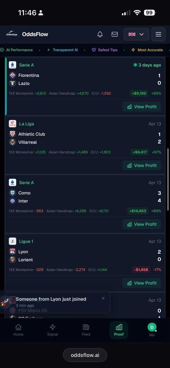 Oddsflow tweet media