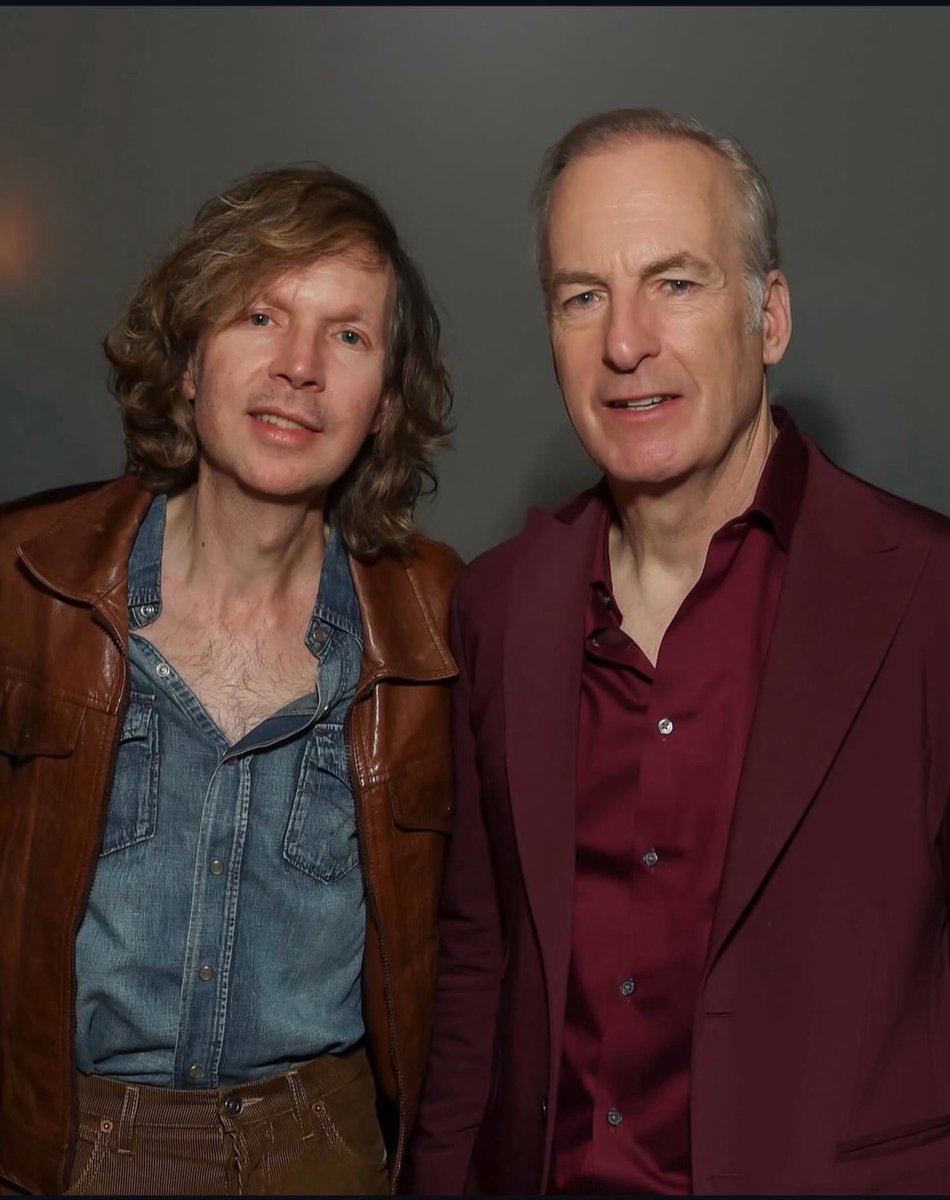 nicotinearchive's tweet photo. Beck and Bob Odenkirk in Los Angeles (2026) https://t.co/GmANXFrGN2