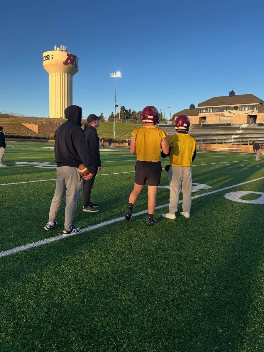 EllertChris's tweet photo. Grateful for the invite to check out @UMMFootball spring practice this morning. This team is loaded with talent, discipline, and leadership - an awesome group of guys. Excited to get to work! 🏈 #RollCougs🐾 https://t.co/zNf9lvosQR