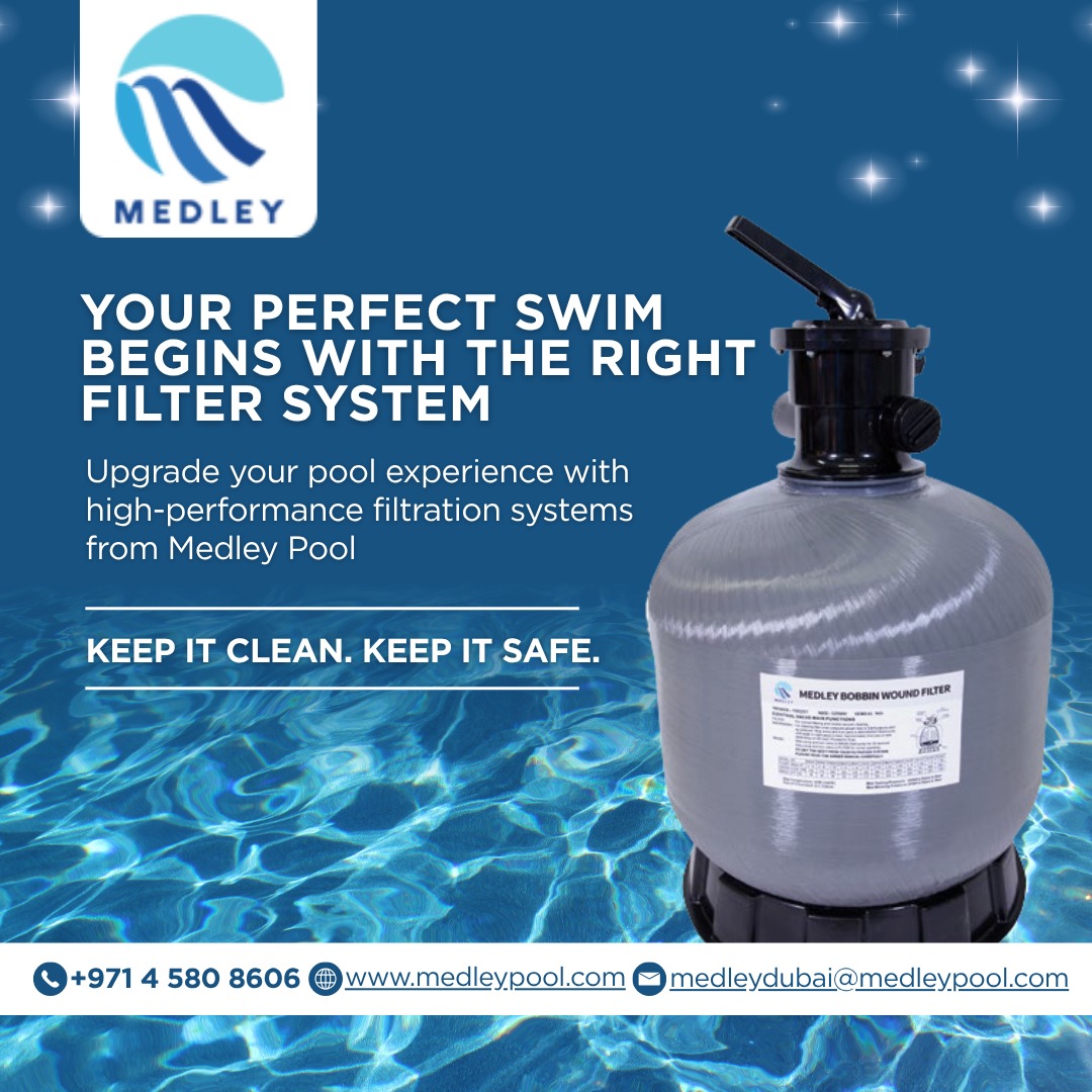 Medleypool22258's tweet image. Upgrade your pool experience with crystal-clear performance from Medley Pool 💧

🌐 medleypool.com

#MedleyPool #PoolFiltration #CleanPool #SwimmingPoolCare #PoolMaintenance #WaterQuality #PoolLife #DubaiPools #PoolEquipment #HealthySwimming #CrystalClearWater