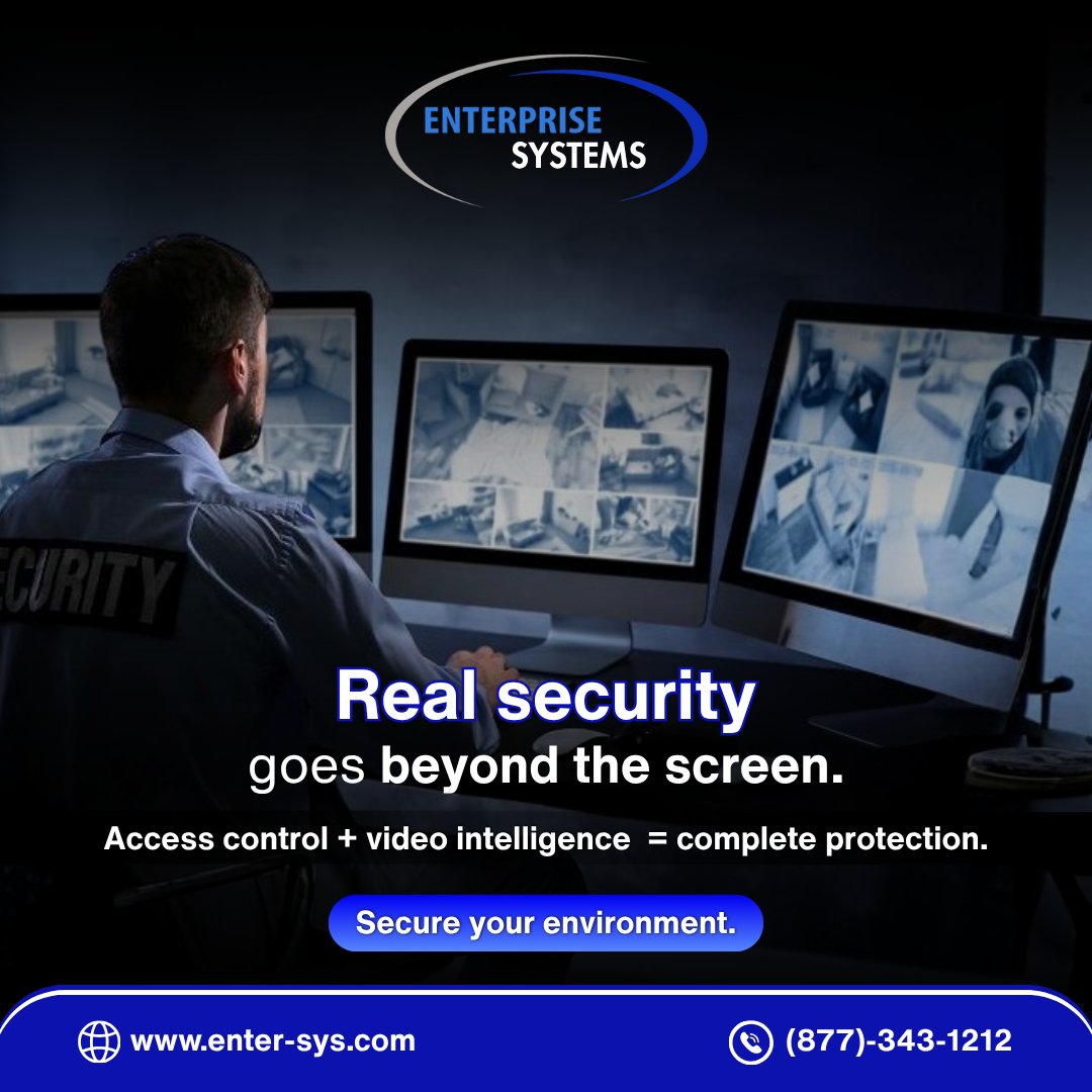 entersys's tweet image. Monitoring is only half the battle.  True safety combines smart video intelligence with seamless access control for total environmental protection. 

Go beyond the screen and secure your workspace from every angle.

#PhysicalSecurity #AccessControl #VideoSurveillance