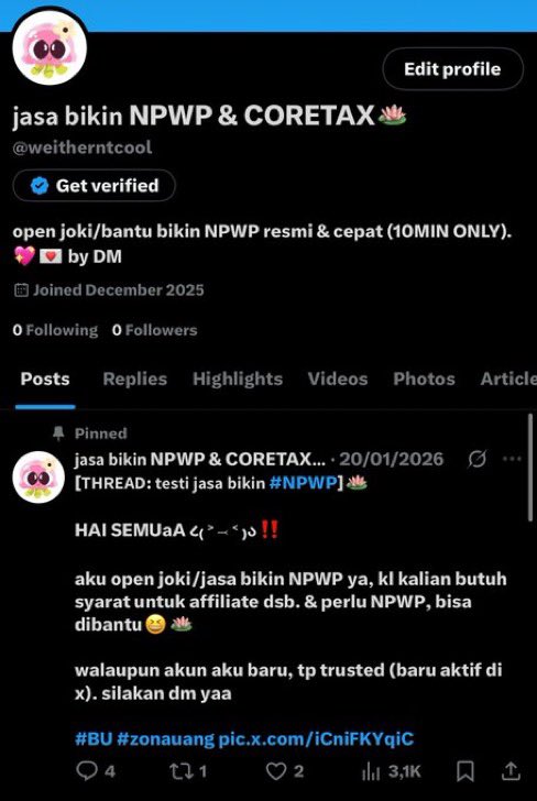 NPWP & CORETAX🧩 tweet media