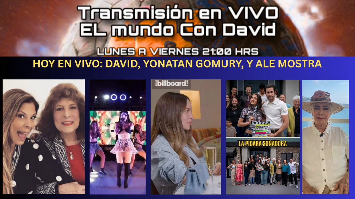 Hoy #elmundocondavid, #yonatangomury Y #AleMostra 10:00 PM Tiempo de Mexico Hoy #elmundocondavid, #yonatangomury Y #AleMostra 10:00 PM Tiempo de Mexico 🔥 ¡CONTROVERSIA Y TRISTEZA! 😳 Ana Bárbara DESATA POLÉMICA 🚨 ¡Y FALLECE Lucha Moreno!
Today's Show Guest Is #jonathanhernadez