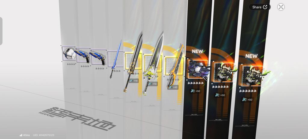 60 weapon pulls but sure i guess. Got like 5 other 6 star weapons in between too