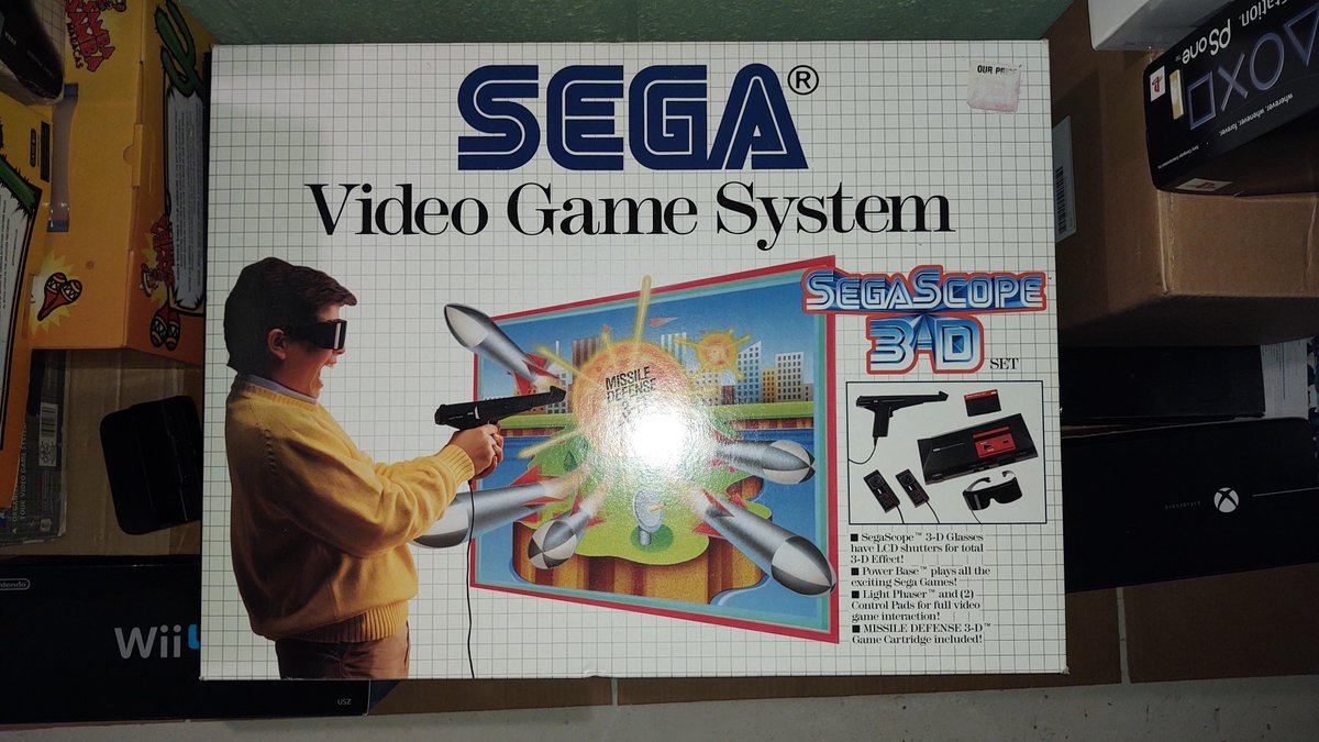L1Games's tweet image. A killer piece of Sega history right here! the Sega Master System SegaScope 3-D bundle. Still one of the coolest ways Sega showed off 3D before it was cool. #Sega #MasterSystem #SegaScope3D #RetroGaming #VideoGames #GamingHistory