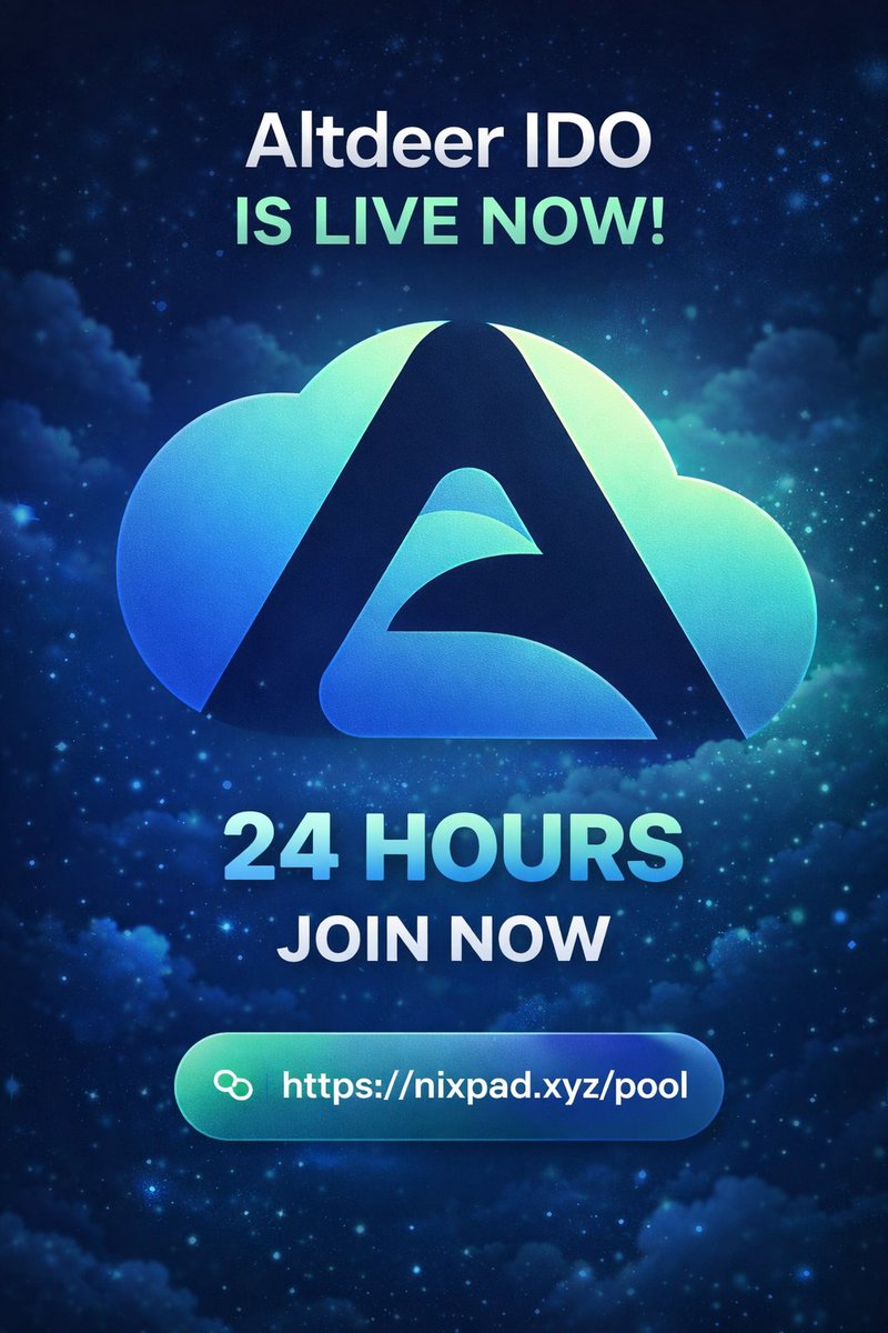NixPad_1's tweet photo. Altdeer IDO is officially LIVE on NixPad 🚀 
This is your chance to access a high-potential project at the earliest stage — where real upside begins. A 24-hour window. Limited access.
Join now 👉 https://t.co/wiYkaGOr6c
Early moves make the biggest gains.

#IDO #LaunchPad https://t.co/VHkytFXMn8