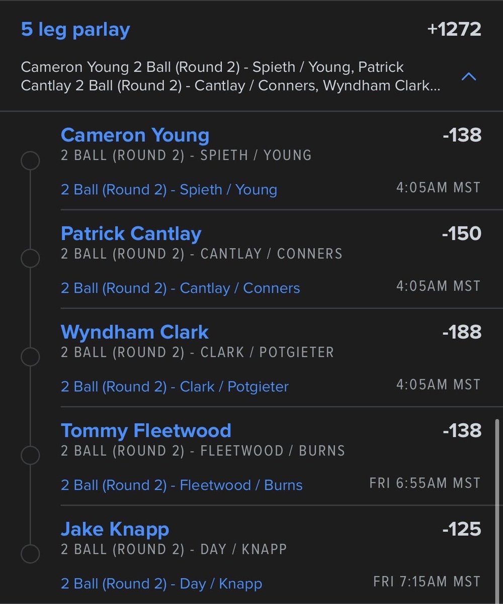 Arizonagolfers's tweet image. Round 2 ⛳️ 
2-ball

#golf #gamblingx