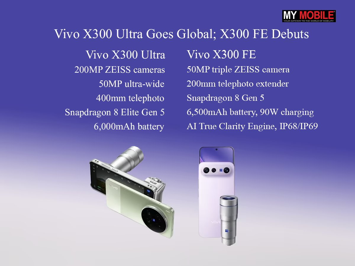 MyMobile_India's tweet image. Vivo X300 Ultra Goes Global With ZEISS Cameras, X300 FE Debuts Compact Flagship

#Vivo #Smartphones #TechNews #MobileLaunch

Read More: mymobileindia.com/vivo-x300-ultr…