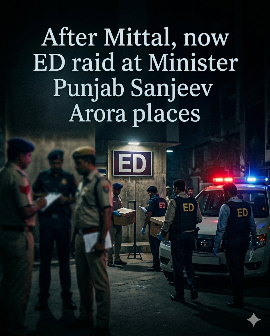 AAnilpahwa's tweet image. After Mittal now Sanjeev Arora
#EnforcementDirectorate #raid #EDRaid #SanjeevArora #ludhiana