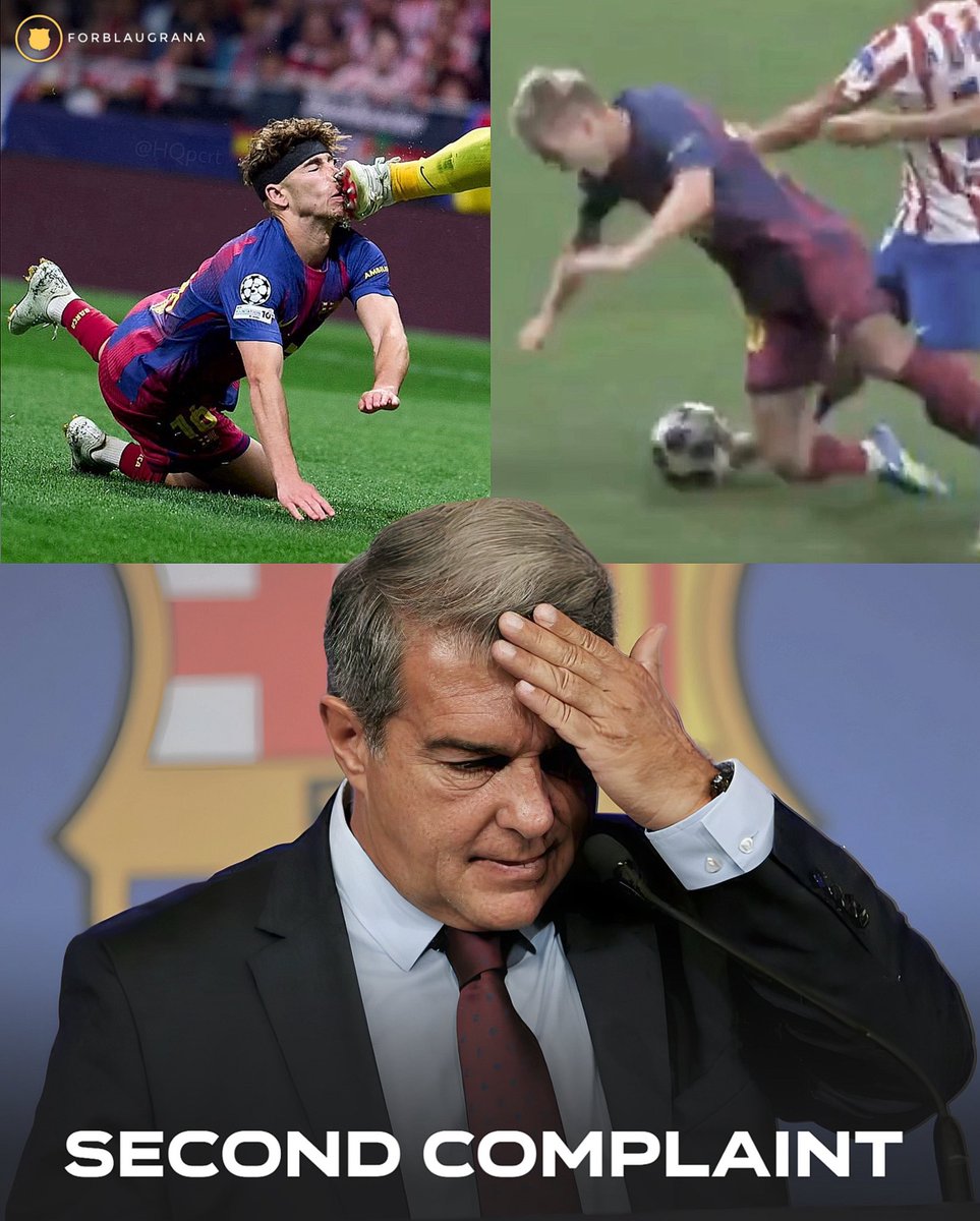 🚨|  OFFICIAL: Barcelona have submitted a complaint to UEFA regarding the refereeing performance in the match against Atlético Madrid. 

The club claims major decisions across both legs broke the Laws of the Game, with poor VAR intervention, directly affecting the result and