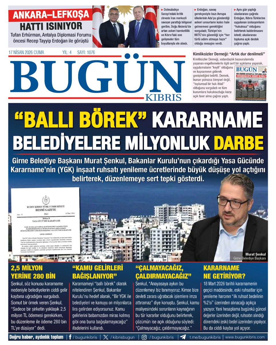 Bugün Kıbrıs tweet media
