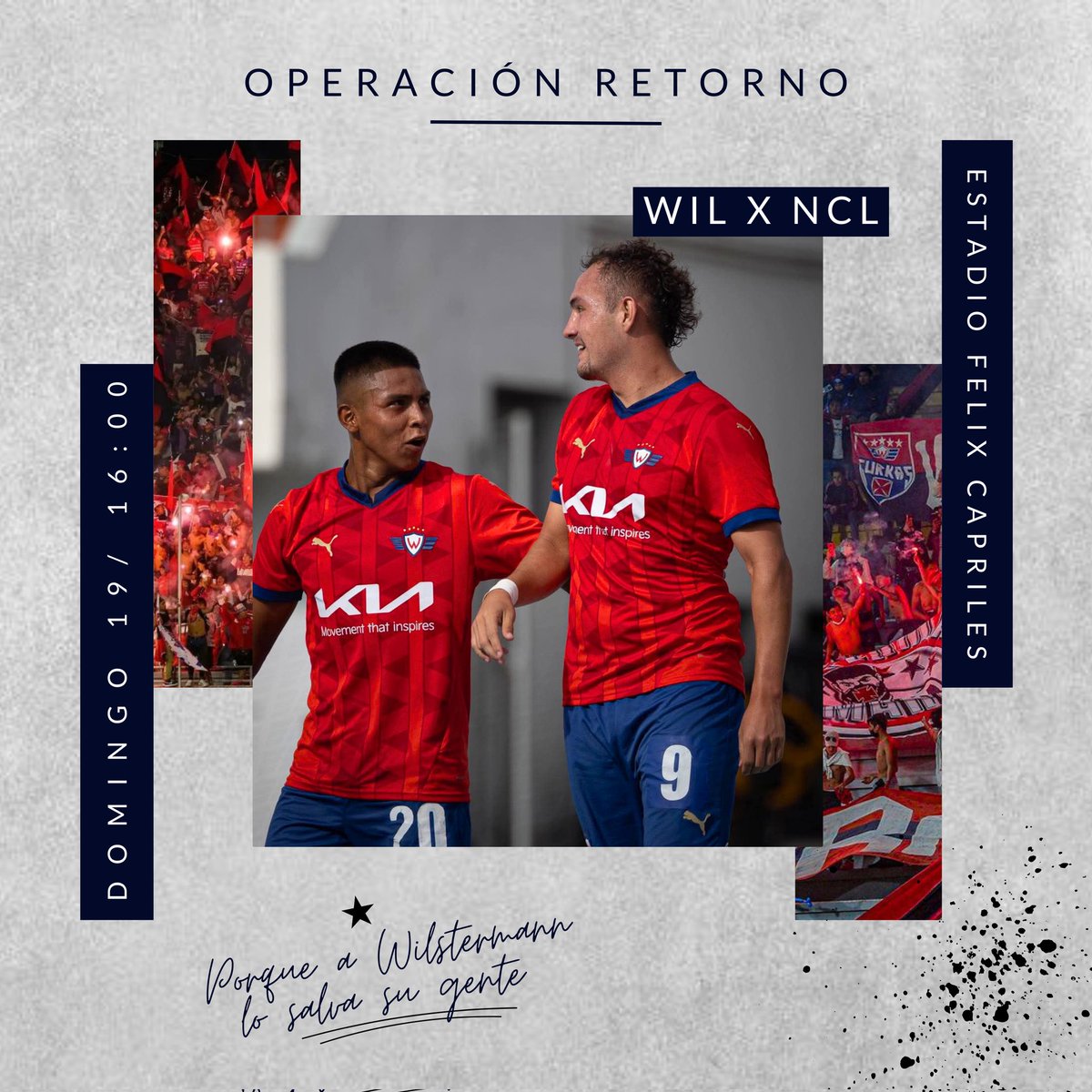 WTribunas's tweet photo. ESTE DOMINGO CON TODO CON EL ROJO
EMPEZANDO LA OPERACIÓN RETORNO
#Wilstermann vs Nueva Cliza 
Domingo 19 de abril 16:00 Félix Capriles 
Las entradas estarán a la venta desde el sábado a las 9:00 en la sede del club
Entradas
Preferencia 30 Bs
General 20 Bs
Curvas 10 Bs
Niños 5 Bs https://t.co/bntrlXOJU1