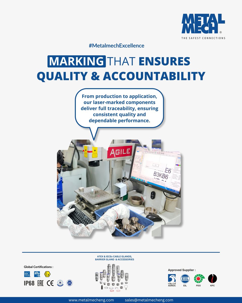 metalmecheng's tweet image. Precision that Builds Trust

Access our complete range of solutions: metalmecheng.com
For business inquiries, reach us at: sales@metalmecheng.com

#CableGlands #IndustrialSolutions #OEM #EPC #Engineering #Manufacturing #MetalmechEngineering #MetalMech #Jamnagar #India