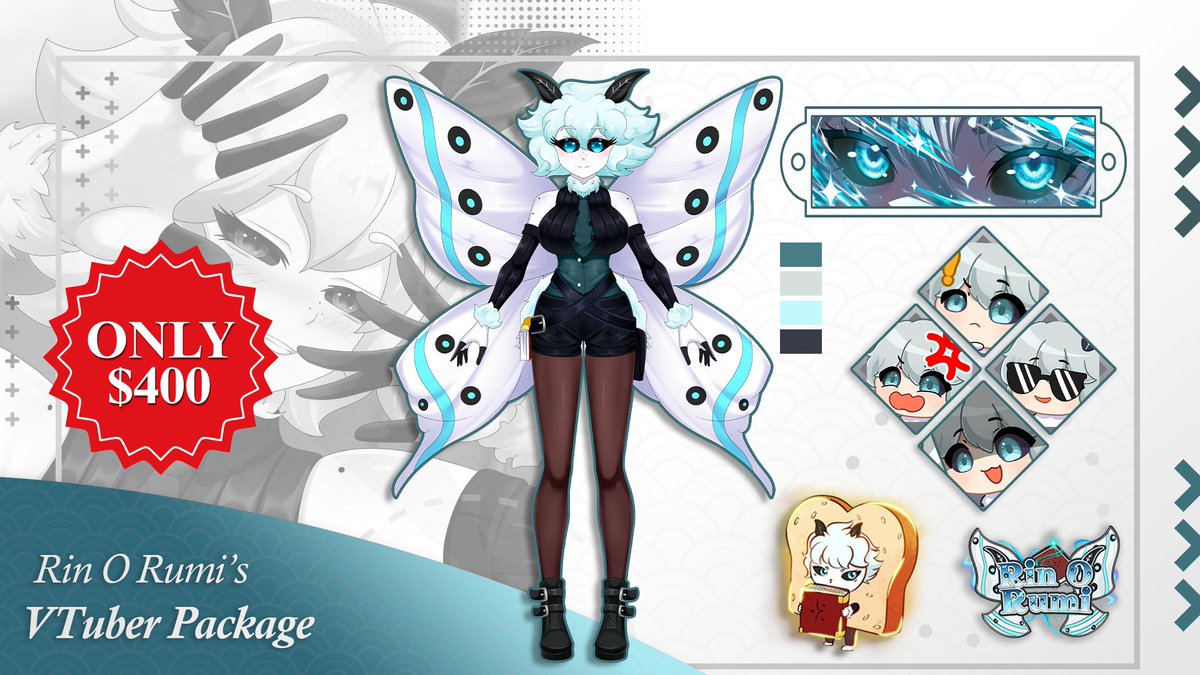 HEYY YALLL!! SASHIMI ARE HAVING A BIG SALE for VTuber Package 🔥
ONLY $400 (limited slots!!)

 YOU'LL GET :
☆ Full body VTuber + Rigging
☆ 1 Anime Illustration
☆ 1 Pack Emotes (6)
☆ Static Eye Banner
☆ Static VTuber Logo
☆ Mascot

everything you need to START ✨
don’t miss