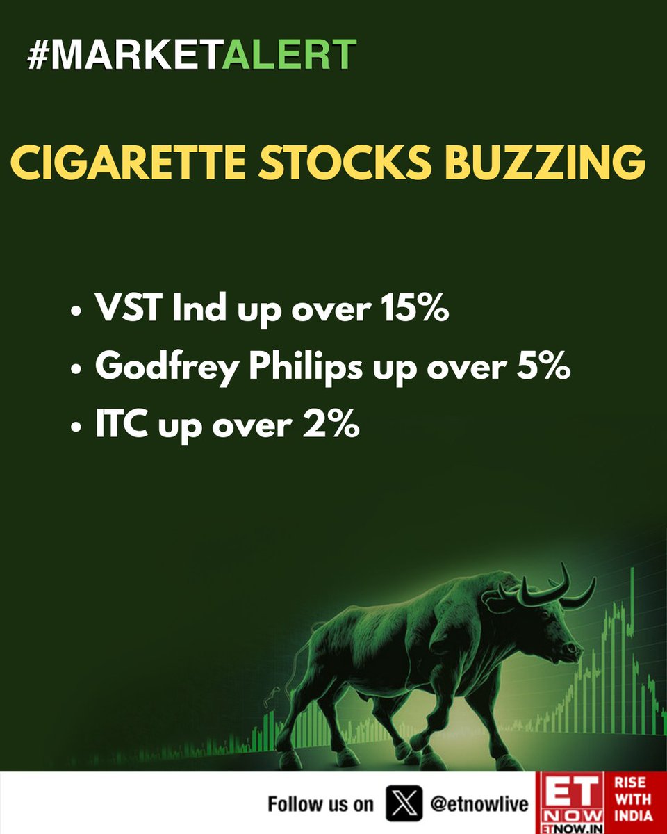 ETNOWlive's tweet image. #MarketAlert | Cigarette stocks that are buzzing 👇

 #Cigarette #StockMarket