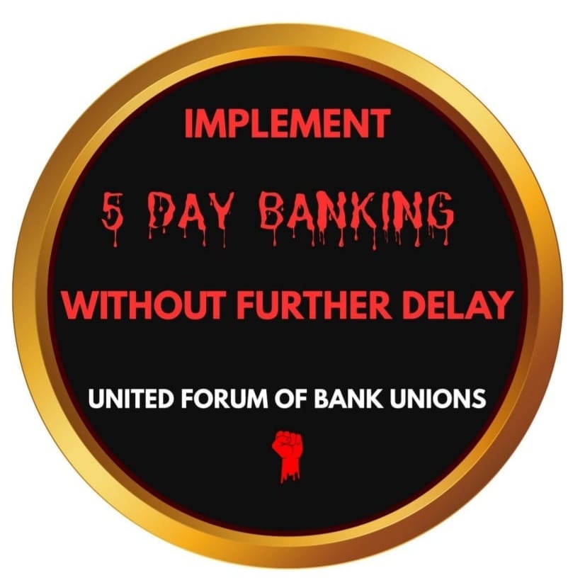 Day 124 of daily posting about #5DaysBanking 

"I have taken a vow that until #5DaysBanking is implemented, I will post about it every day."
#5daysbankingnow
#5DaysWeekForBankers
<a href="/UFBUIndia/">United Forum of Bank Unions</a> <a href="/FinMinIndia/">Ministry of Finance</a> <a href="/nsitharaman/">Nirmala Sitharaman</a> <a href="/PMOIndia/">PMO India</a> <a href="/aiboc_in/">All India Bank Officers' Confederation (AIBOC)</a> <a href="/ChVenkatachalam/">CH VENKATACHALAM</a> <a href="/kmarkri/">krishna kumar</a> <a href="/DFS_India/">DFS</a>