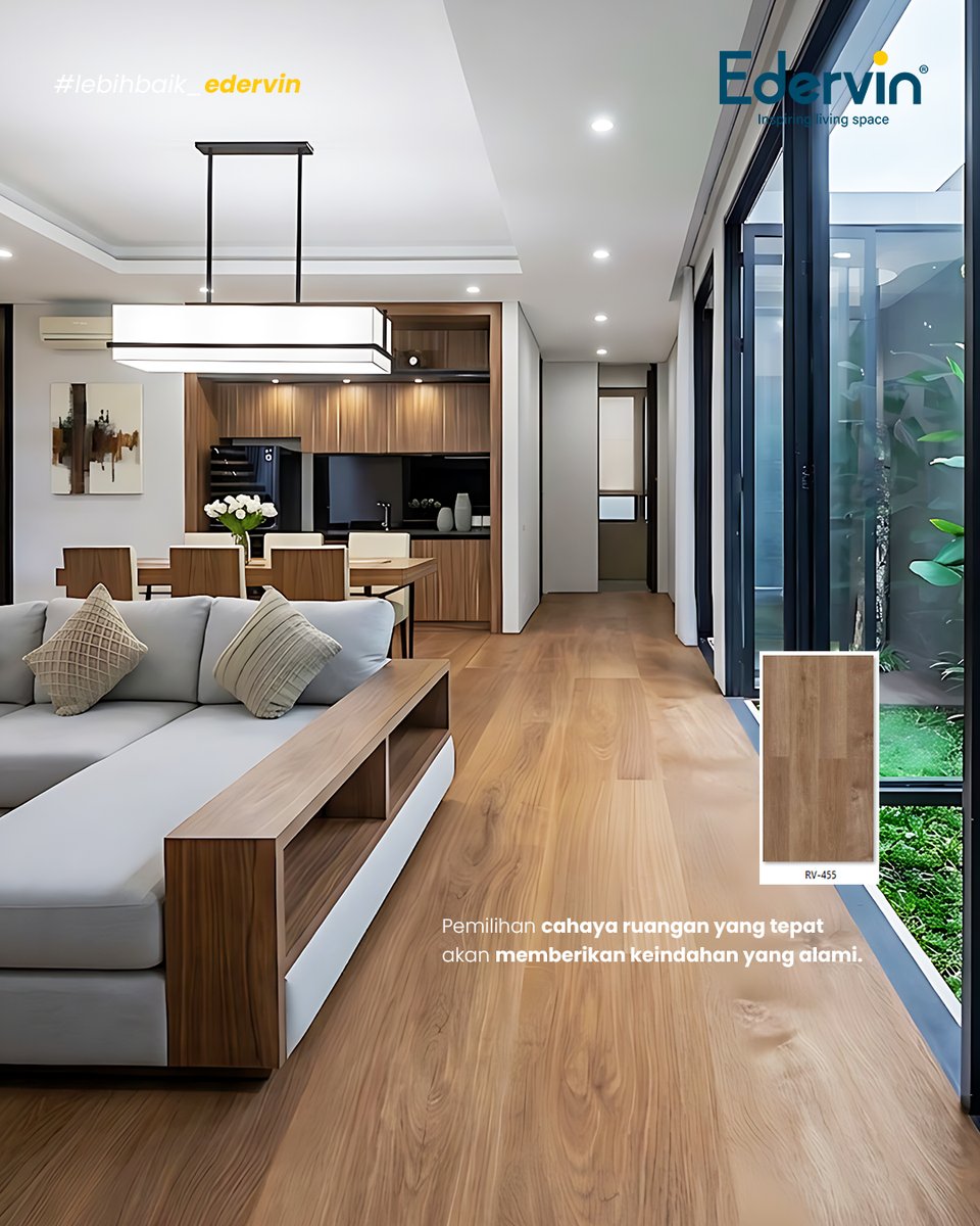 EdervinOfficial's tweet image. Lihat bagaimana SPC Flooring by Edervin memberikan tekstur kayu yang sangat nyata dan mewah pada lantai. Dipadukan dengan pencahayaan ruangan yang tepat, hunian Anda akan memiliki estetika alami yang tak lekang oleh waktu.

#fyp #interiordesign #homedecor #spcflooring