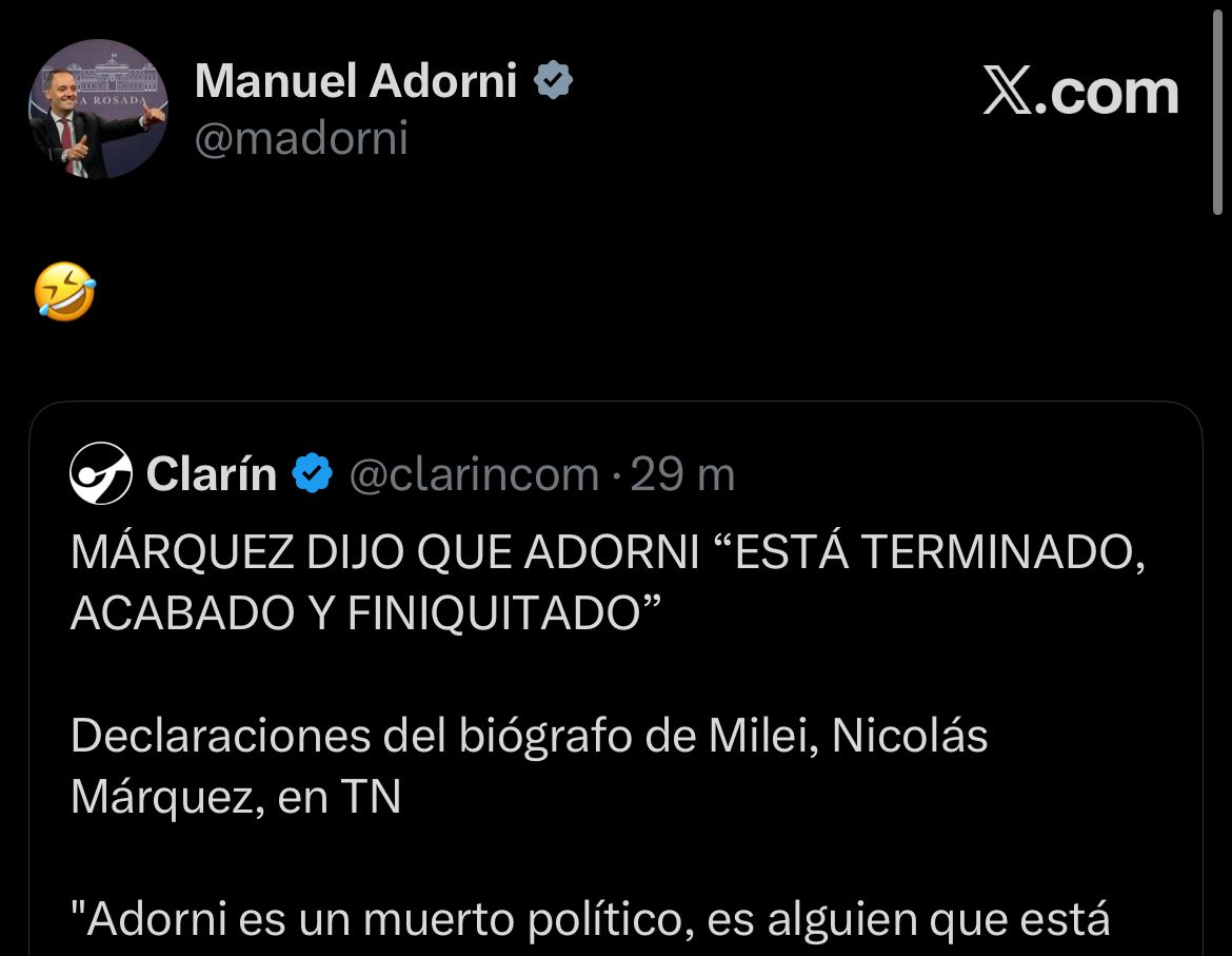 Nicolás Márquez tweet media