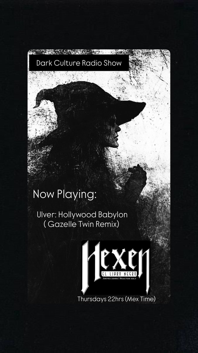 clauzzen's tweet image. Listening #Hexen: Ulver: Hollywood Babylon ( Gazelle Twin Remix)

#nowplaying #radio #darkmusic  #darkculture