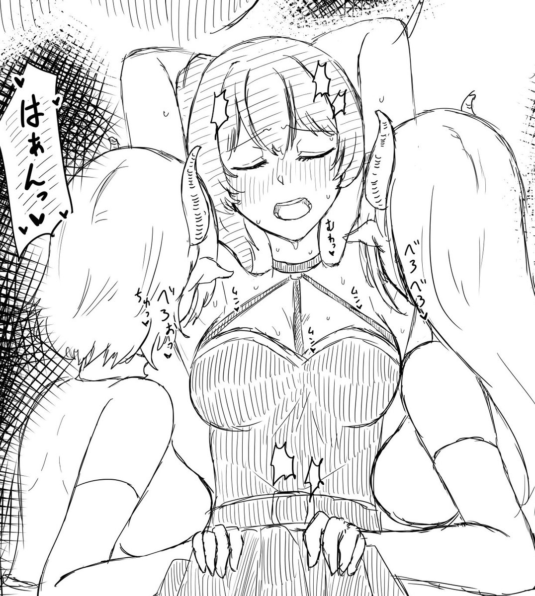 油断したユーベルは蒸れた腋をレズ淫魔に狙われてなす術なく汗の味を濃くしてしまう! 