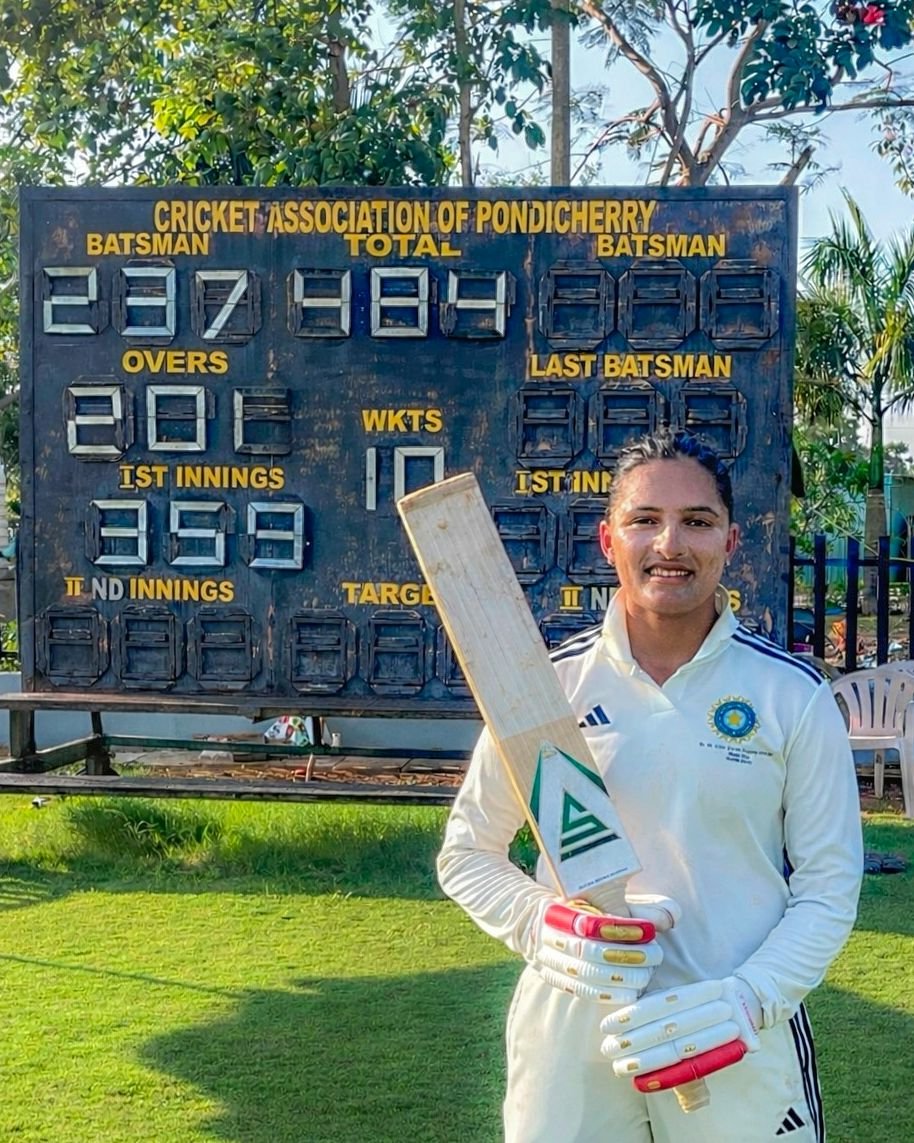 HemantBrar_'s tweet photo. It's IPL time, and Virat Kohli, Shreyas Iyer and Vaibhav Sooryavanshi have been dominating the headlines. Which meant Sushma Verma's 237, the second-highest in women's first-class cricket, didn't get much attention.

Spoke to her about it and much more: https://t.co/Ayvh8cSvBB https://t.co/ikzLBLWDwQ