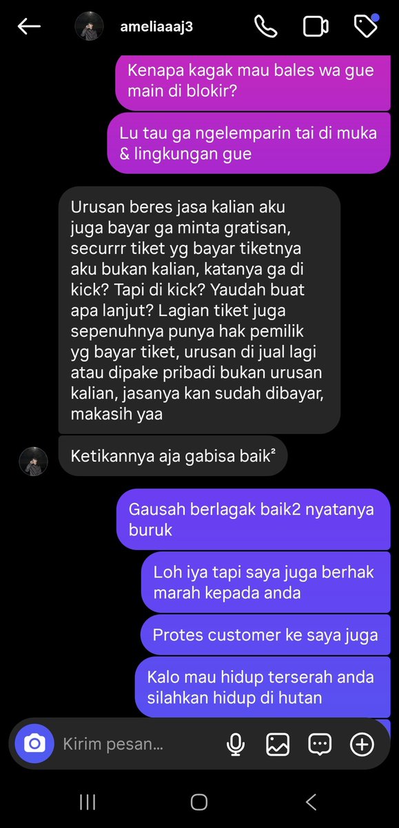 +6281288748075 nomornya. Persetanan dengan uu ite apa dan segala macem. RESELLER YANG TERNYATA SERING BERMASALAH DI GRUP KONSER LAINNYA JUGA. dah search bar lo di twitter jelek. Butuh cerita lebih lanjut? Bisa dm aja. Taoi saya pastikan dia bermasalah &amp; semena2 terimakasih