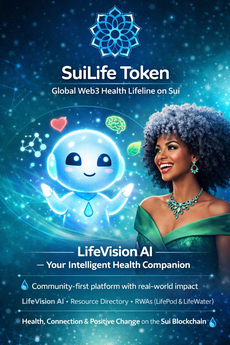 Good morning X fam!

<a href="/SuiLifeToken/">SuiLife Token</a> is building a health first community on the Sui blockchain. It’s not just another token. Think of it as a social health platform where Web3 tools meet real wellness support.

What’s inside⬇️
  LifeVision AI:  A health companion that actually