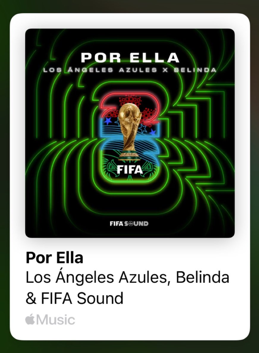 Viva México 🇲🇽 Beli Beli-K😍

BELI X LOS ANGELES AZULES
“POR ELLA” <a href="/belindapop/">Belinda</a> <a href="/angelesazulesmx/">Los Ángeles Azules</a> <a href="/FIFAWorldCup/">FIFA World Cup</a>
