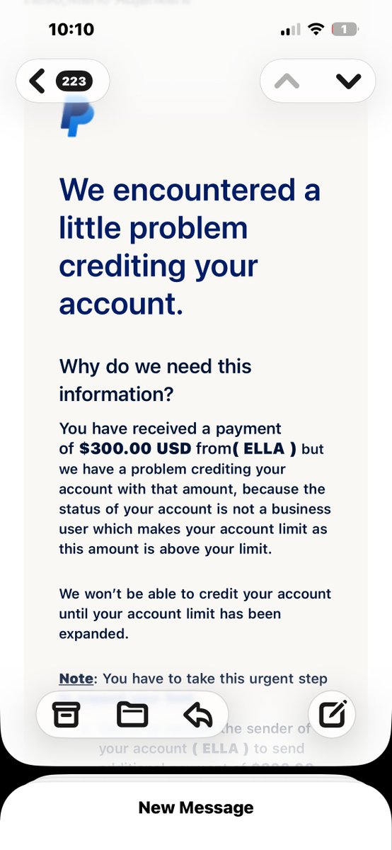 Squidboii41502's tweet image. @Amos48035 
They claim you need to pay $200 to "upgrade" your account to receive your $300. PayPal never requires you to pay money to receive money. The emails you received are fake. If you send the $200, the scammer takes your money and disappears.

STAY SAFE SQUID GANG 🦑#scam