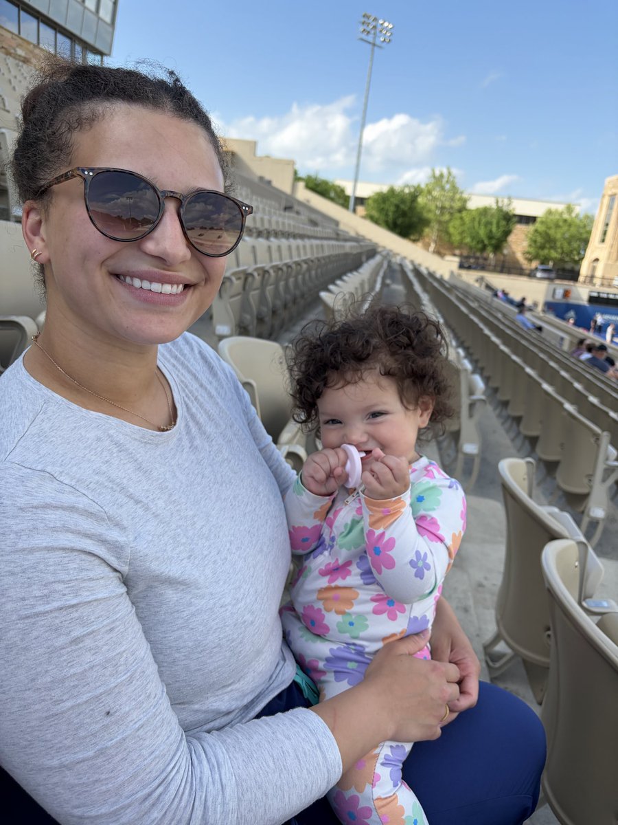 ErinDLRN's tweet photo. Got to catch a @TulsaFootball spring practice today! @CLangenderfer25 is making his way. Gram, @hallerichey and Cooper girl are some real big football fans! #reigncane https://t.co/zfOoHMCGrH