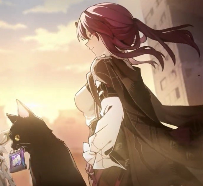 The unbeatable duo of a black cat and a beautiful woman