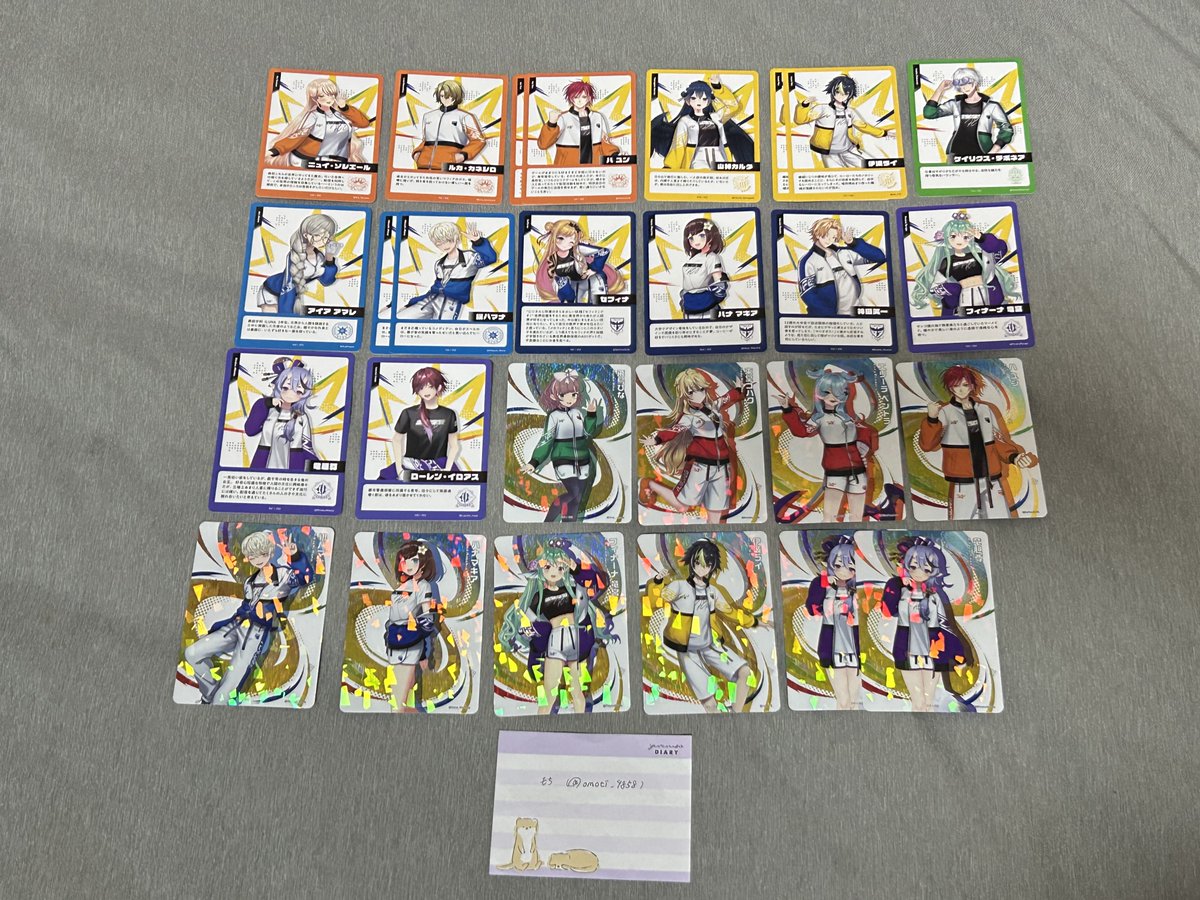 omoti_9858's tweet photo. 【譲渡 交換】 にじさんじ にじフェス 2026 コレクションカード コレカ グループ B D 特典

譲）画像1､2枚目

求）画像3枚目

N⇔N、R⇔R同士の交換
比率違いも検討します
郵送または三ノ宮〜梅田お手渡し希望です
検索からでもお気軽にお声掛けください https://t.co/b7IenpN4IO
