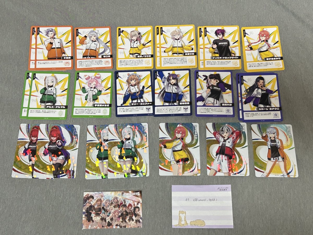 omoti_9858's tweet photo. 【譲渡 交換】 にじさんじ にじフェス 2026 コレクションカード コレカ グループ B D 特典

譲）画像1､2枚目

求）画像3枚目

N⇔N、R⇔R同士の交換
比率違いも検討します
郵送または三ノ宮〜梅田お手渡し希望です
検索からでもお気軽にお声掛けください https://t.co/b7IenpN4IO