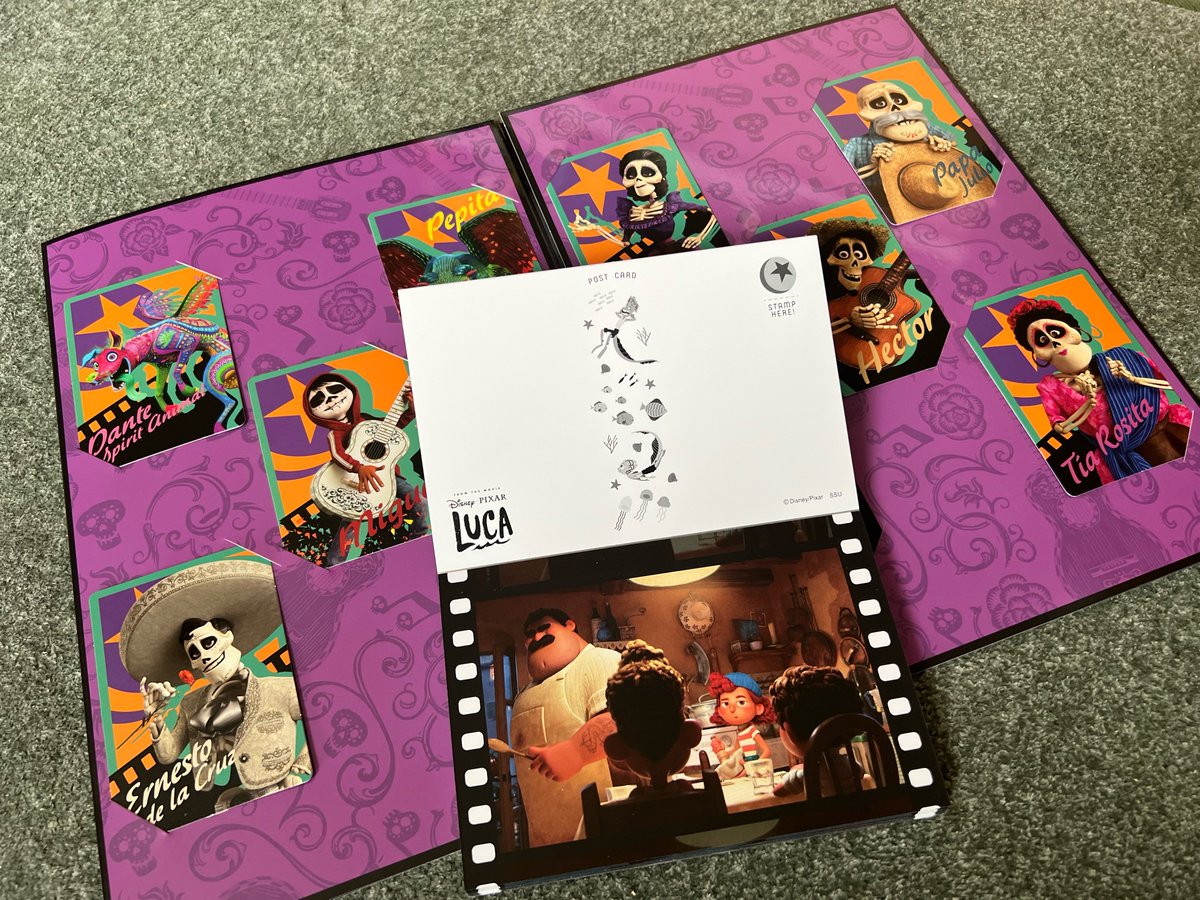 ピクサーくじ、下位賞だったけど満足度が高い🙂‍↕️

I賞のポストカードブックマジでいいよ！あの夏のルカあるのすごく嬉しい🌊