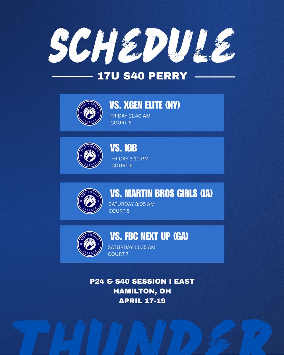 WVTbasketball's tweet photo. LIVE WEEKEND FRIDAY/SATURDAY SCHEDULE FOR OUR S40 SQUADS🔥 https://t.co/VBxDExemHA