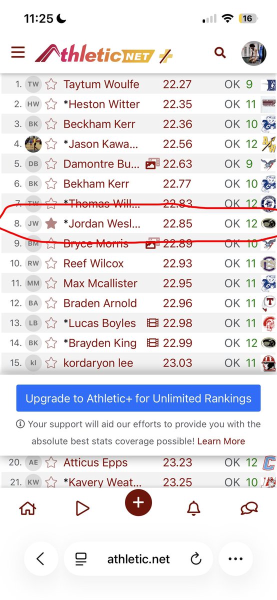 JordanWesley23's tweet photo. Top 8 in the 200m!
Top 6 in the 400m!
Still work to do💆🏾
@chev06_ @CoachChev6 @NSU_Football https://t.co/OQUztqqXUb