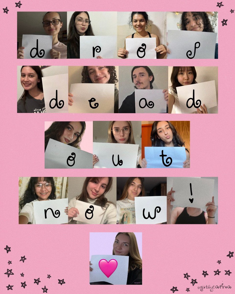 gutsycarina's tweet photo. DROP DEAD OUT NOW!🩷 

livies made this little project to celebrate the release of #dropdead! we‘re sooo incredibly exited for this new era!

we love you @oliviarodrigo @LiviesHQ!!!💖🍺💅🏼⭐️ https://t.co/Hl5IExmp4C